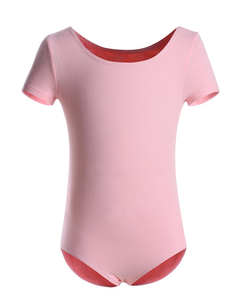 DANSHOW Girls Short Sleeve Leotard with Skirt Kids Dance Ballet Tutu Dresses(3027-XXL-08) - Image 2